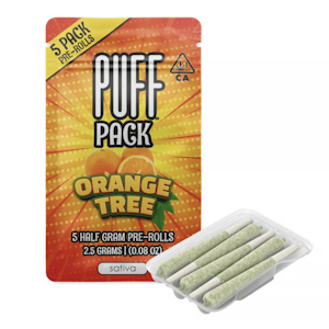 PUFF - Orange Tree (S) | .5g 5pk Prerolls | Puff