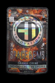 HI - Orange Creme Space Gems w CBD, CBG, CBN (Packs)