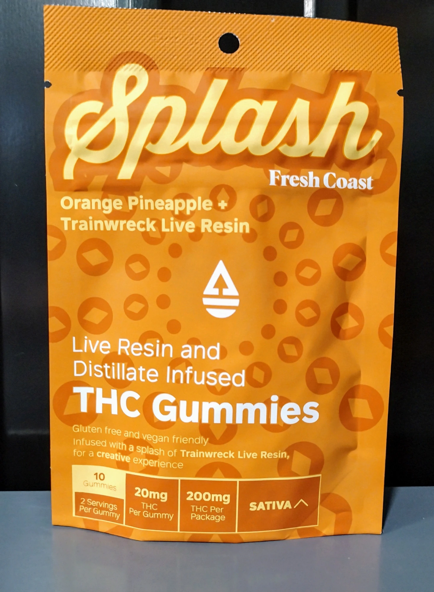 Fresh Coast - Orange Pineapple/Trainwreck | Splash THC Gummies 200mg | Sativa Main Image