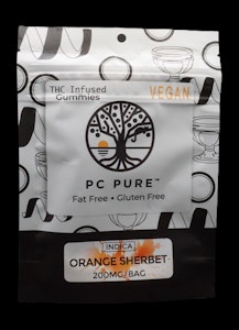 PC PURE - GUMMY - ORANGE SHERBET - 20MG/PC- PC PURE