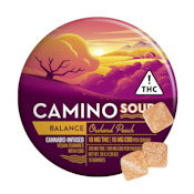 Orchard Peach 1:1 (Balance) (H) | 10mg/100mg Sours Gummies  | Camino