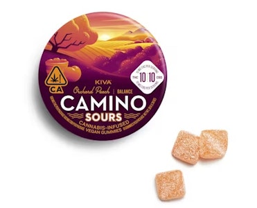 CAMINO - Camino Sours 10mg Orchard Peach CBD 1:1 Gummies
