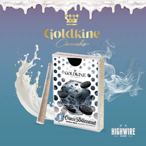 Goldkine Oreo Blizzard Bubble Hash Infused Prerolls 5pk (5x.6)