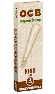 OCB - Organic Hemp Kingsize Cones - 3pk