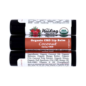 The Healing Rose - The Healing Rose | Coconut Lip Balm | 25mg CBD
