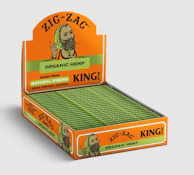 Zig Zag King Slim Organic Hemp Papers PD $3