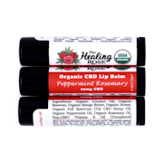 The Healing Rose | Peppermint Rosemary Lip Balm | 25mg CBD