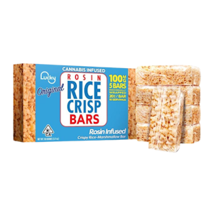 Lucky Crispy Rice Bar - Original | 5 Bars 100mg Rosin Infused | Lucky Crispy Rice Bars