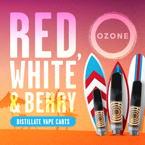 OZONE - Red, White & Berry | 0.5g Cartridge 