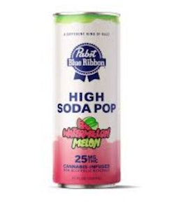 Pabst - Pabst High Soda 25mg Watermelon Melon