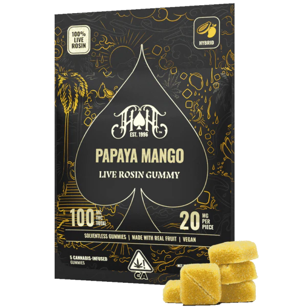 Heavy Hitters - Papaya Mango 100 mg Rosin Gummy I Heavy Hitters Main Image