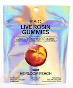 HEIRLOOM PEACH LIVE ROSIN GUMMIES - PAX - 100mg