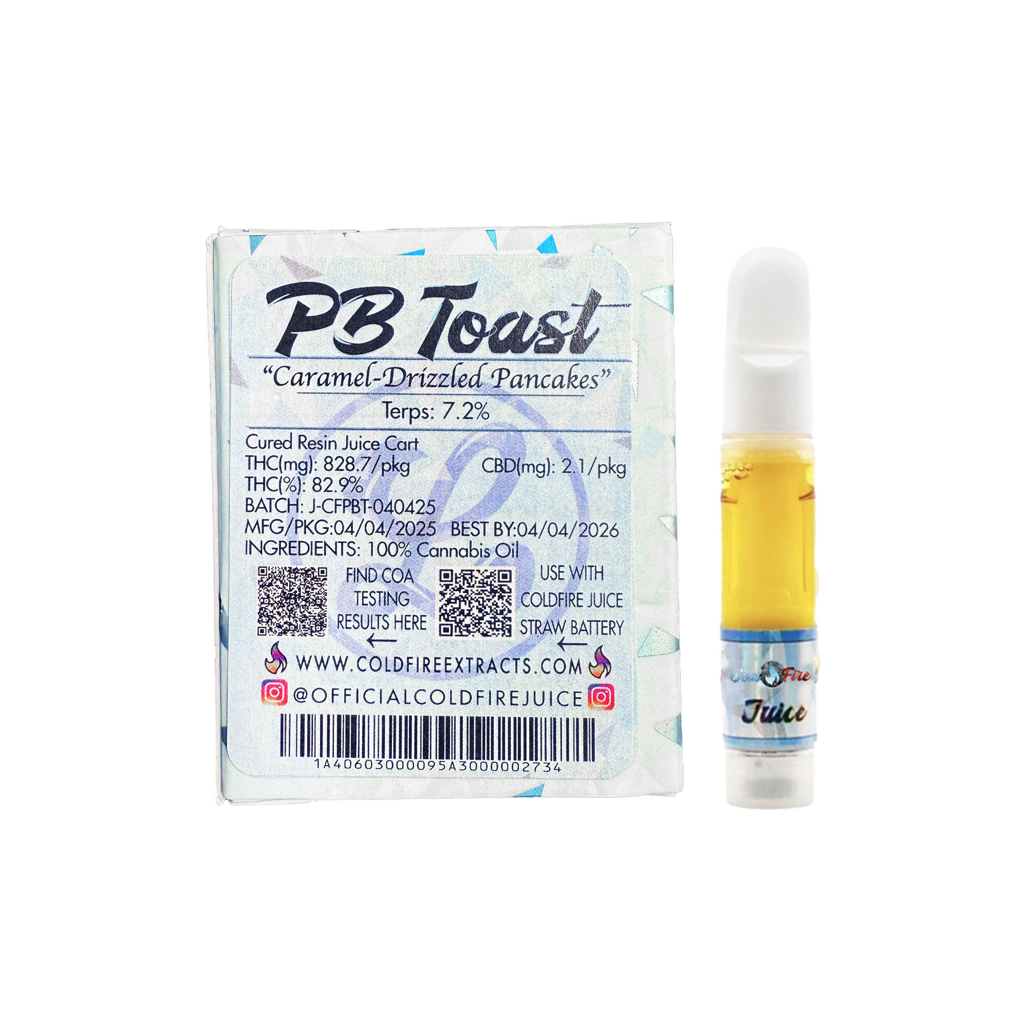 ColdFire x Lumpy's PB Toast Live Juice Cartridge 1.0g