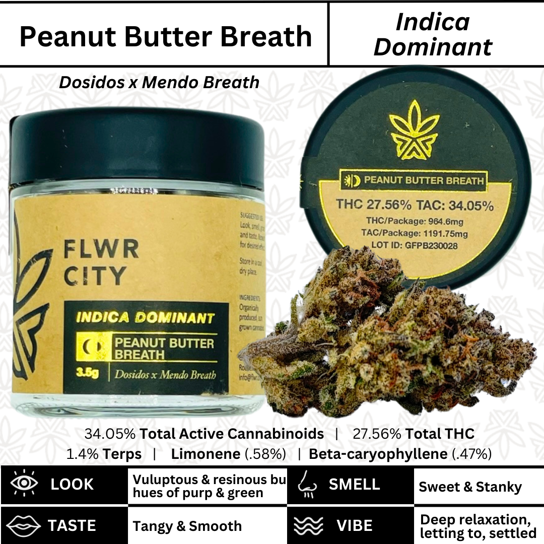 FLWR City - Peanut Butter Breath - 3.5g - Flower - Housin