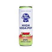 PABST Blue Ribbon Cherry Limeade Cannabis Infused High Soda 25mg