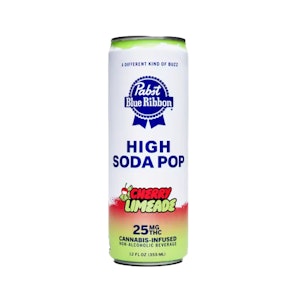 Pabst - PABST Blue Ribbon Cherry Limeade Cannabis Infused High Soda 25mg