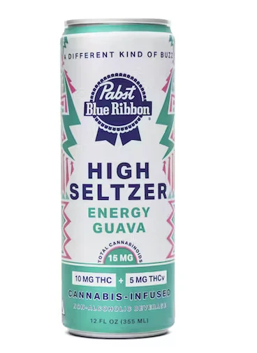 PABST BLUE RIBBON - Pabst Blue Ribbon | Daytime Guava | High Seltzer Single | 10mg THC : 5mg THCV Main Image