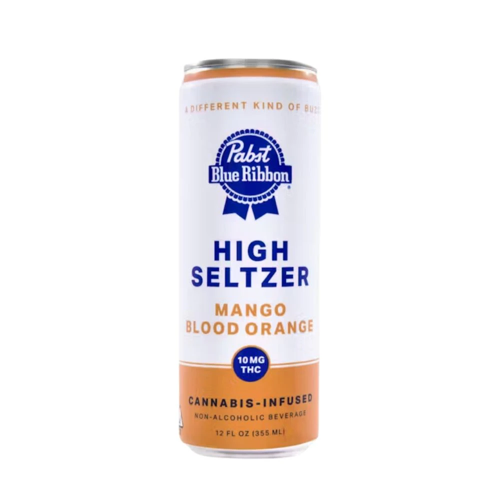 Pabst Labs - HIGH MANGO BLOOD ORANGE SELTZER 10MG - PABST BLUE RIBBON Main Image