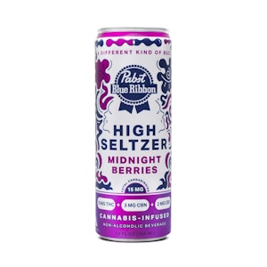 PABST LAB - MIDNIGHT BERRIES SELTZER 15MG - PABST BLUE RIBBON