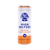 PABST Blue Ribbon Mango Blood Orange Cannabis Infused High Seltzer 12oz 10mg