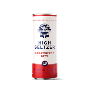 Pabst (PBR) - High Strawberry Kiwi - Infused Seltzer - 12oz - 10mg