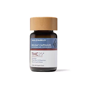Capsules THC25+ (40 caps)  | THC Rich | Papa & Barkley