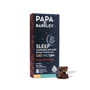 Dark Chocolate with Pomegranate | Sleep CBN |  Papa & Barkley