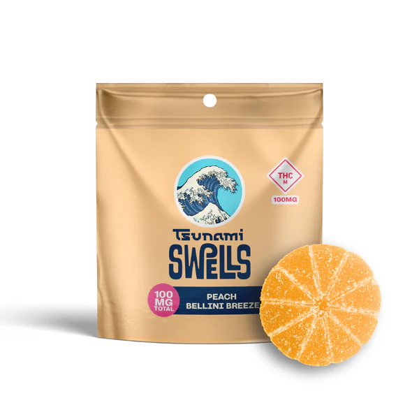 Tsunami - TSUNAMI - SWELLS PEACH BELLINI BREEZE 100MG Main Image