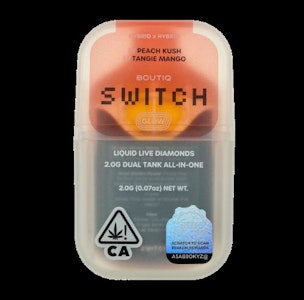 BOUTIQ SWITCH GLOW - PEACH KUSH (H) x TANGIE MANGO (H) 2g