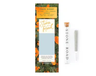 Peach Sorbet -Hybrid- 37.32 % THC | 1g Diamond & Hash Infused (Pre-Roll) | Stone Road  -R2 BACK