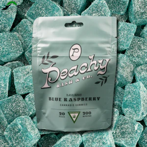 PEACHY HASH CO. - Peachy Hash Co - Rosin Gummie - Blue Raspberry - 50mg