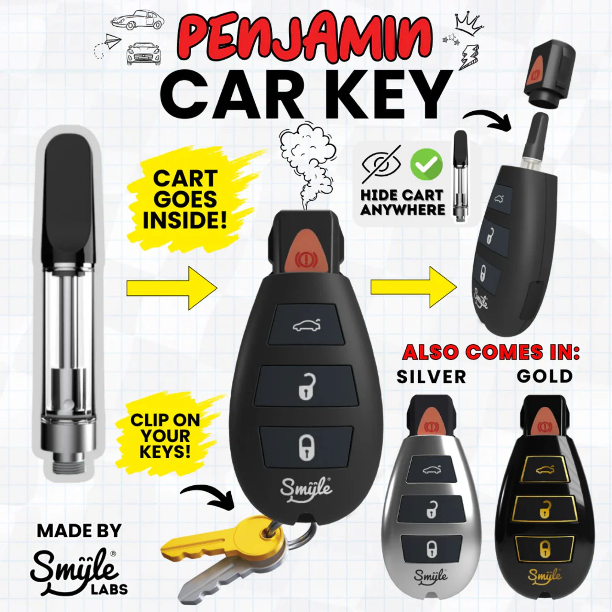 Luv Buds - Penjamin Car Key Variable Voltage 510 Thread Battery Main Image