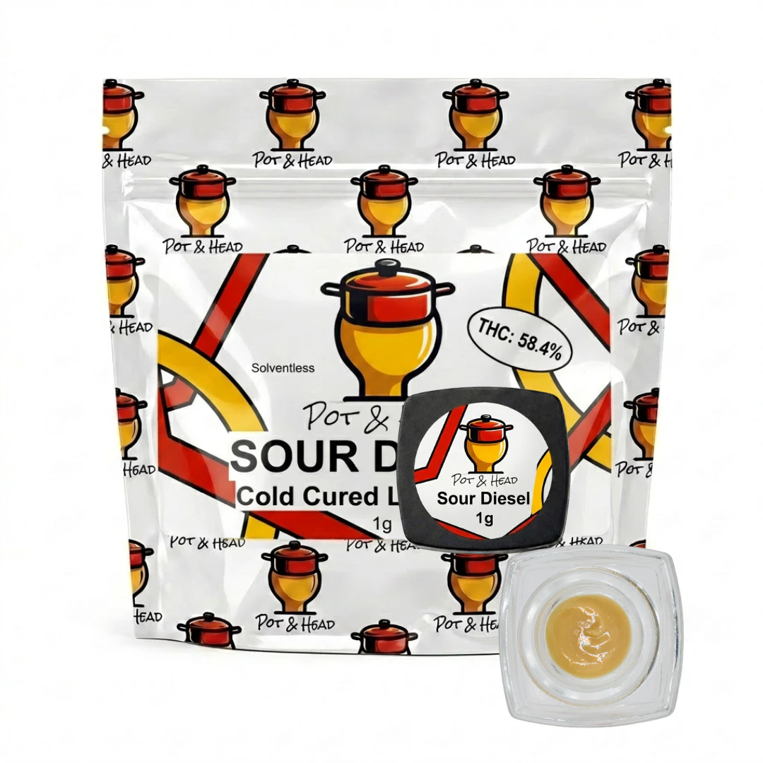 Pot & Head - Pot & Head | Sour Diesel | Cold Cure Live Rosin | 1g Main Image