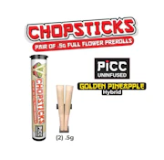 PICC: Chopsticks | Golden Pineapple | 2pk | .05G
