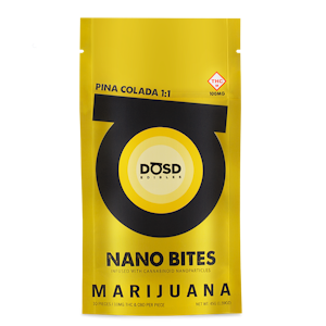 DOSD EDIBLES - DOSD EDIBLES - PINA COLADA 100MG 1:1 NANO BITES GUMMY