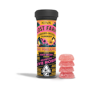 LOST FARM - LOST FARM | PINK PINEAPPLE SOUR DREAM ROSIN - 10PK | EDIBLE | 100MG