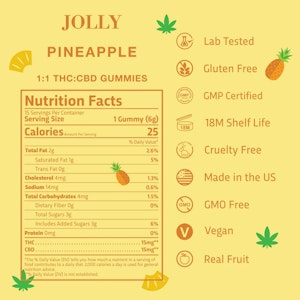JOLLY - PINEAPPLE 1:1 GUMMIES