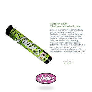 The Ladies - Plantain Chem | Preroll Pack | 2pk/1g (The Ladies)