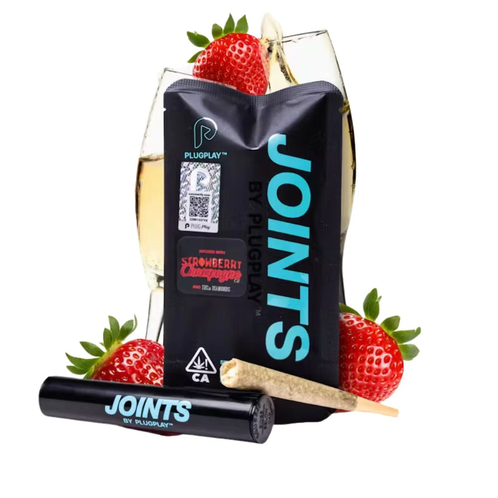 PLUGPLAY™ - STRAWBERRY CHAMPANGE PREROLL 1G - PLUGPLAY Main Image