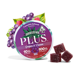 PLUS - PLUS | GRAPES N CREAM - 10 PK | EDIBLE | 100MG