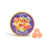 Super Sour Peach Rosin Gummies 