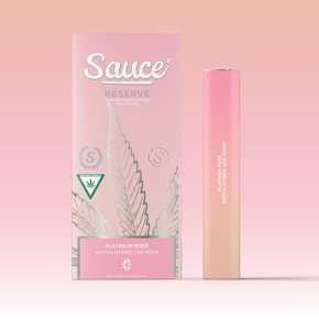  Sauce Live Resin  - Platinum Rose  - 1G Disposable