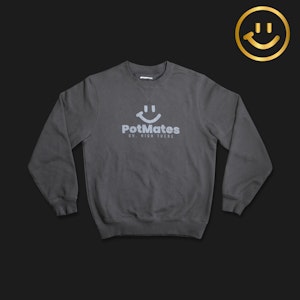 PotMates - PotMates Classic Crewneck Sweatshirt (Black) Extra Large