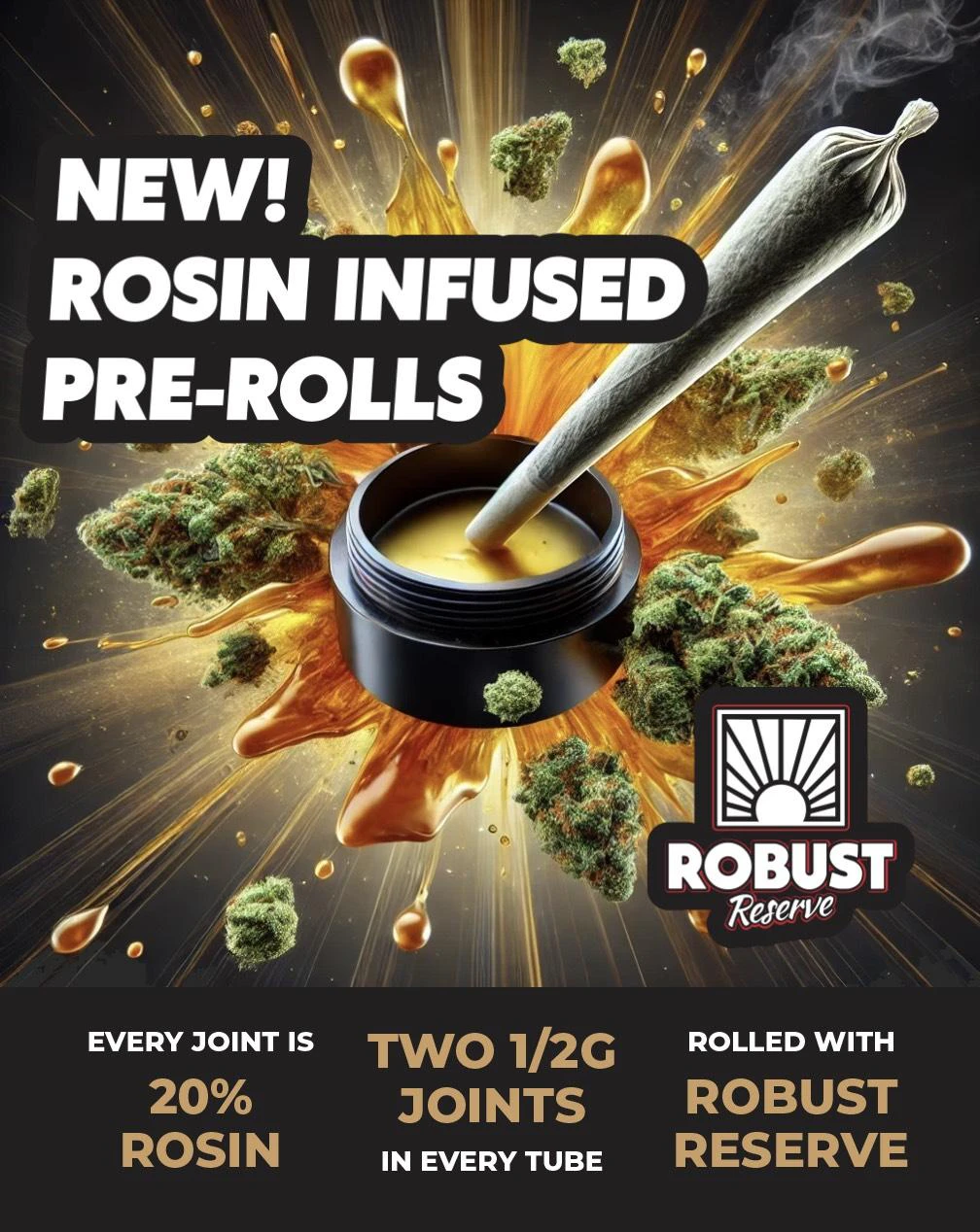 Robust - ROBUST - HEAVENLY SATVIA INFUSED PRE-ROLL 2 PACK Main Image