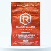 Raiden Labs | Gummies | Powered Passion Orange Guava | 50mg THC + 250mg CBG | 5 ct
