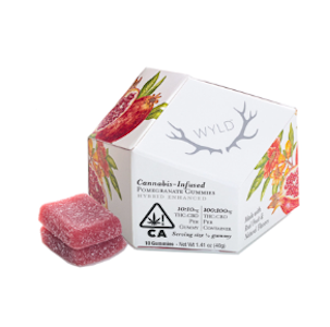 WYLD - WYLD - 1:1 CBD:THC Gummies - Pomegranate