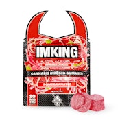 IMKING | Pomegranatez | Solventless Live Rosin Gummies | [100mg] 10pk | Hybrid