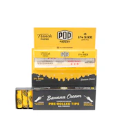 POP Banana Cream 1 1/4 Rolling Papers with Flavor Activated Tips