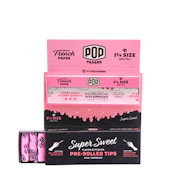 POP Super Sweet 1 1/4 Rolling Papers with Flavor Activated Tips