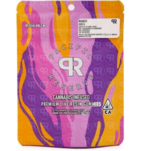 PACIFIC RESERVE - Mango 100mg 10 Pack Live Resin Gummies - Pacific Reserve